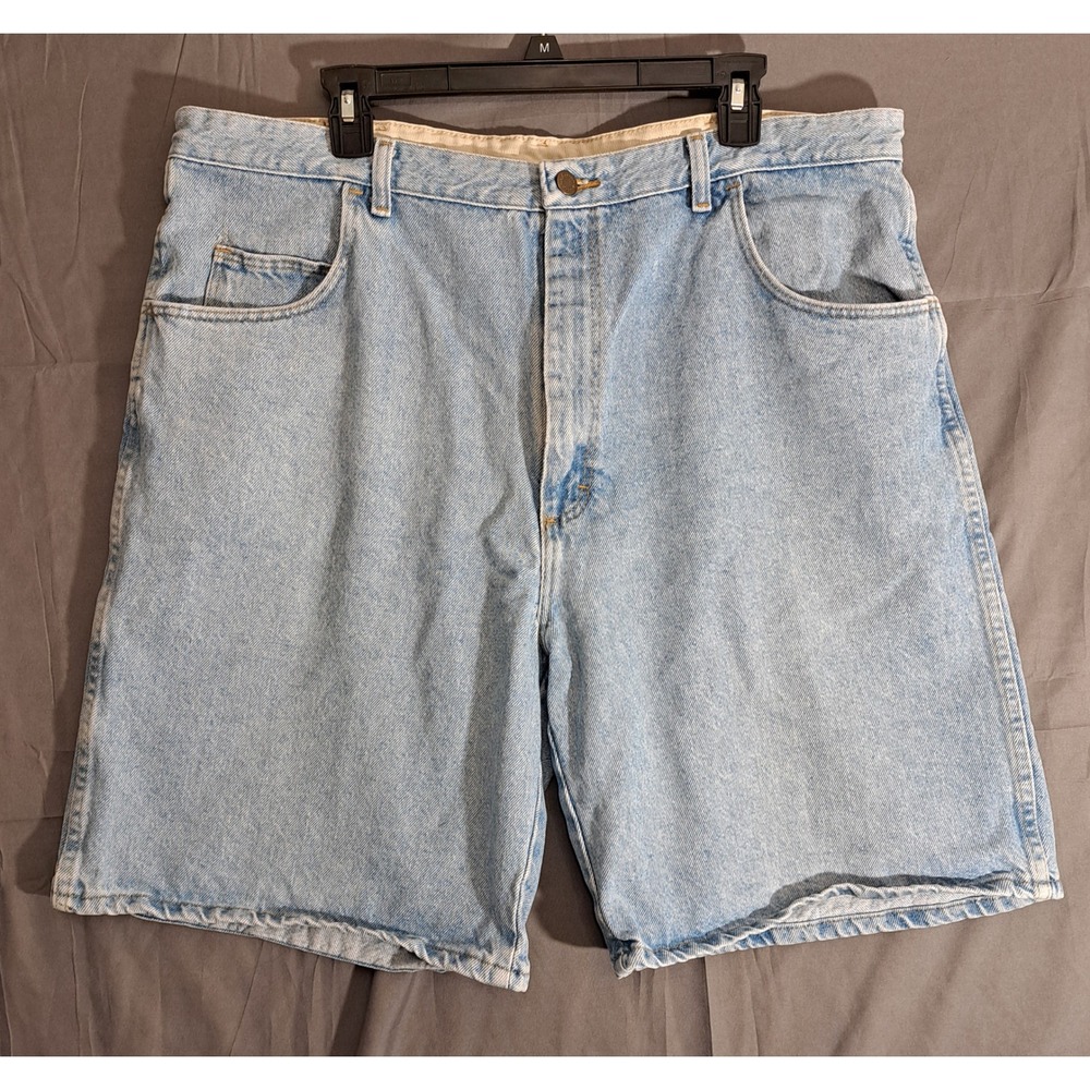 Wrangler Rugged Wear Denim Dad Shorts‎ Men's Size 40 Blue